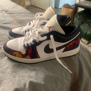 Jordan 1 lows black history months mens 7.5